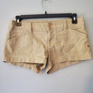 Abercrombie & Fitch Y2K Khaki Low Rise Shorts Cotton 2002 size 8